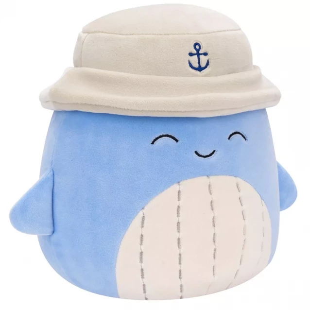 М'яка іграшка Squishmallows Синій Кит Самір у панамі 19 см (SQCR06593) - 6