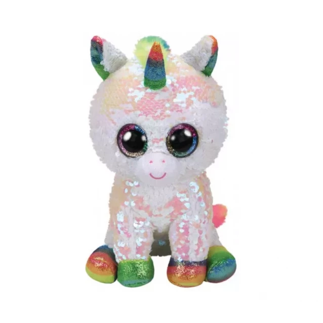 Дитяча іграшка м’яконабивна TY FLIPPABLES 36781 Білий єдиноріг "PIXY" 25см - 1