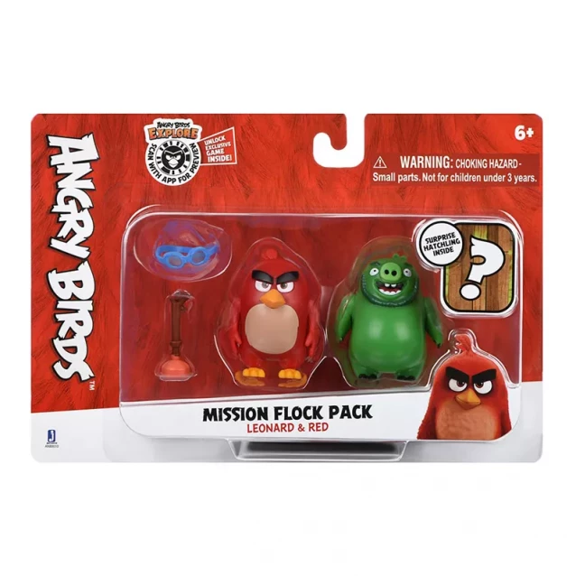Набір Jazwares Angry Birds ANB Mission Flock Ред та Леонард - 1