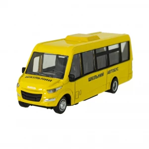 Автомодель TECHNOPARK Автобус Iveco Daily Діти (DAILY-15CHI-YE) дитяча іграшка