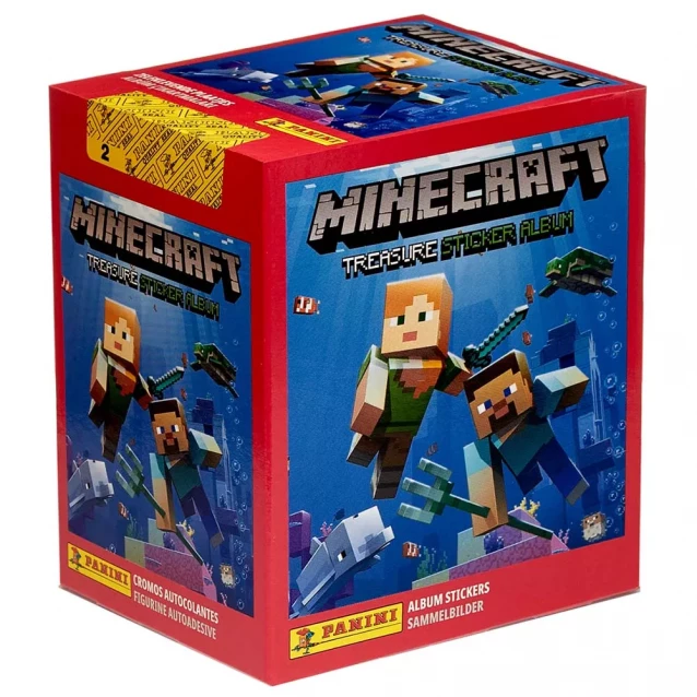 Коробочка з 50-ма пакетиками Panini Minecraft (8018190017748) - 1