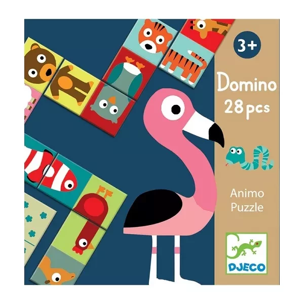 Настільна гра DJECO Доміно Склади тварину (DJ08165) - 1