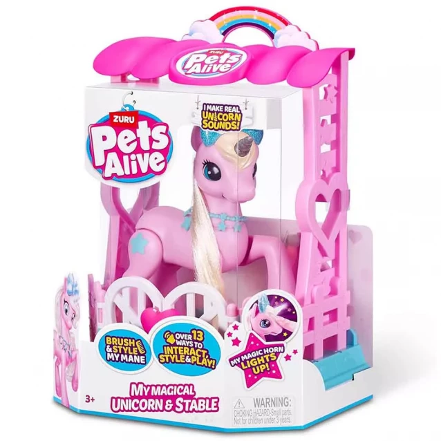 Интерактивная игрушка Pets & Robo Alive Очаровательный Единорог в домике (9545) - 2