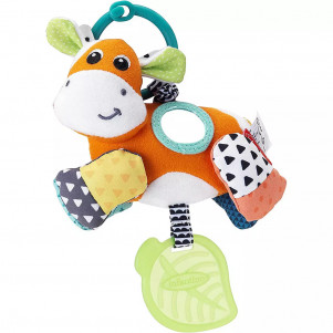 Іграшка м'яка навісна Infantino Корова (005058) для малюків