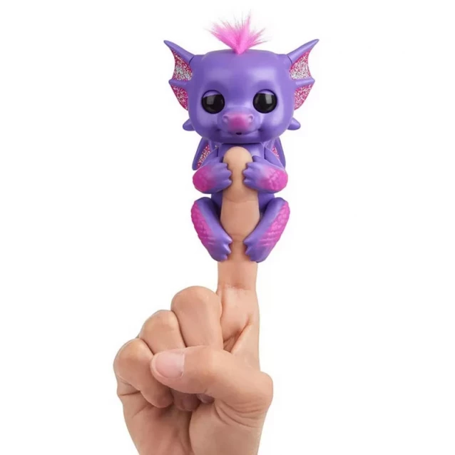 Fingerlings Интерактивный ручной дракончик фиолетовый - 3