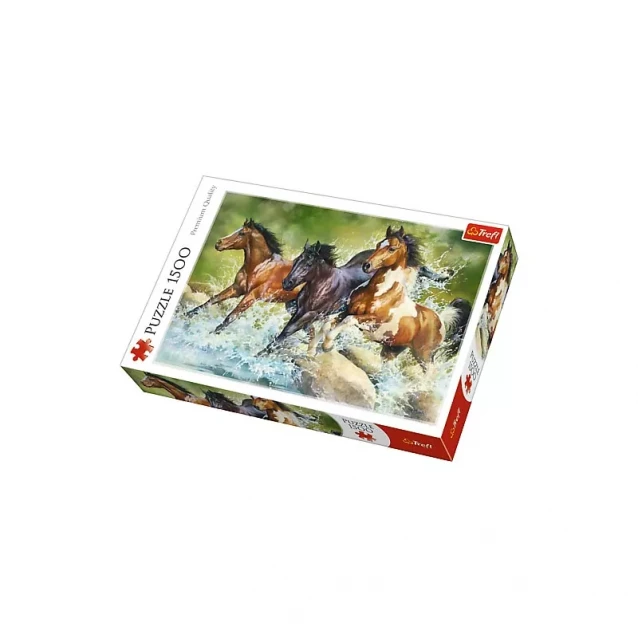 TREFL Пазл "1500" - Три білих коня - 1