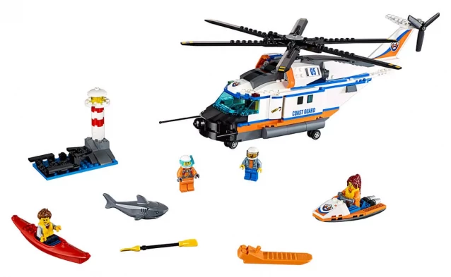 Конструктор LEGO City Надпотужний Рятувальний Гелікоптер (60166) - 2