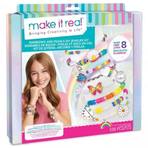 Набор для создания шарм-браслетов Make it Real Цветная жемчужина (MR1729) детская игрушка