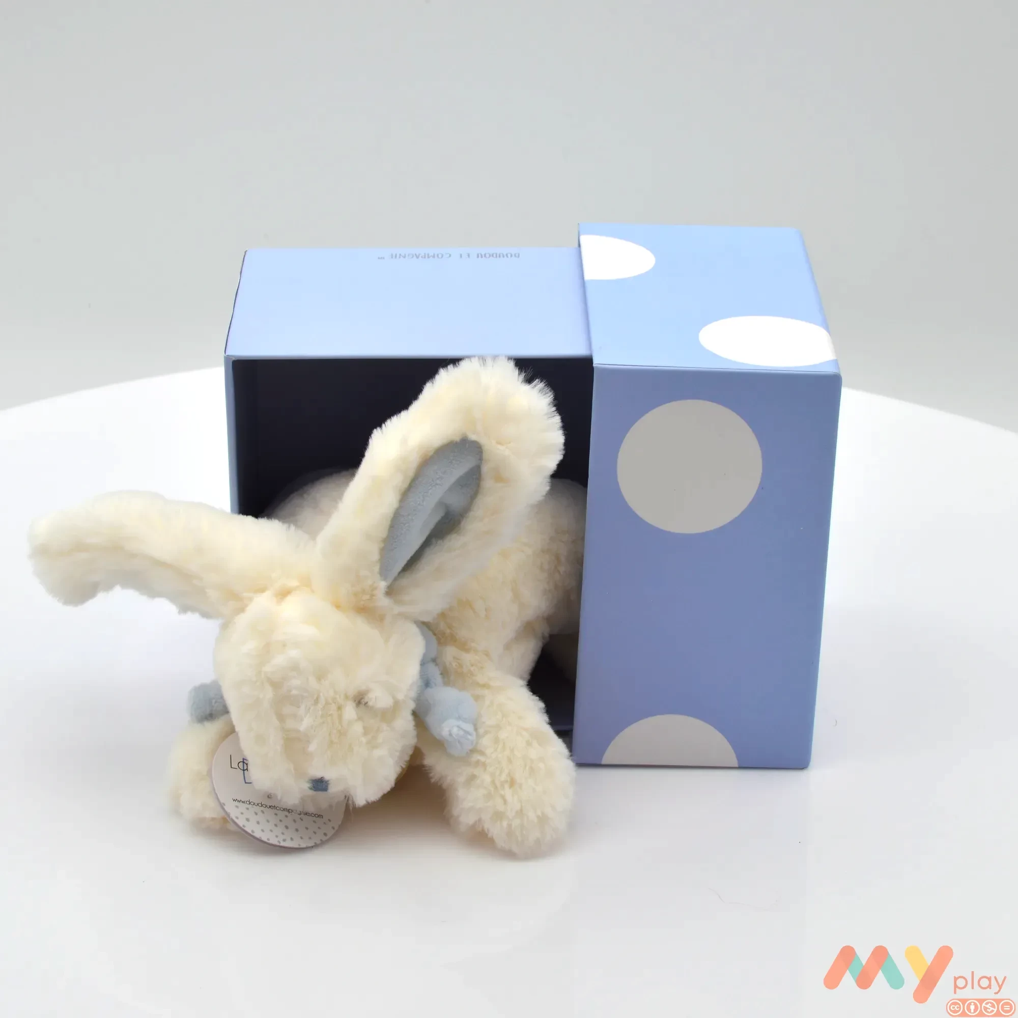 М'яка іграшка Doudou Кролик Цукерка 20 см (1238) - ФОТО в 360° - 1