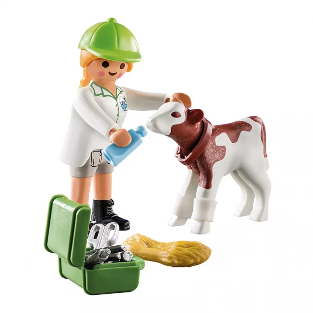 Игровой набор Playmobil Ветеринар с теленком (70252) - 2