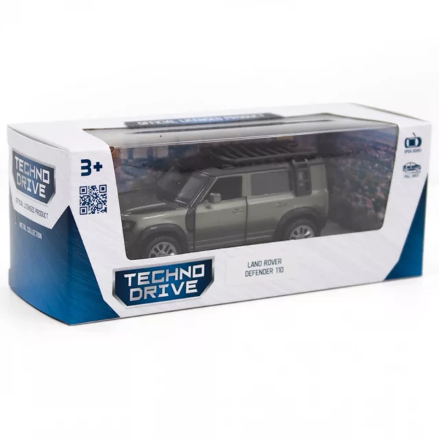 Автомодель TechnoDrive Land Rover Defender 110 зелена (250289) - 12
