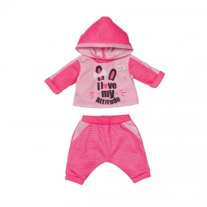 Zapf Набір одягу для ляльки BABY BORN - СПОРТИВНИЙ КОСТЮМ ДЛЯ БІГУ (на 43 cm, рожевий) 830109-1 лялька