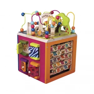 Бізіборд-куб Battat Зоо-Куб (BX1004X) для малюків