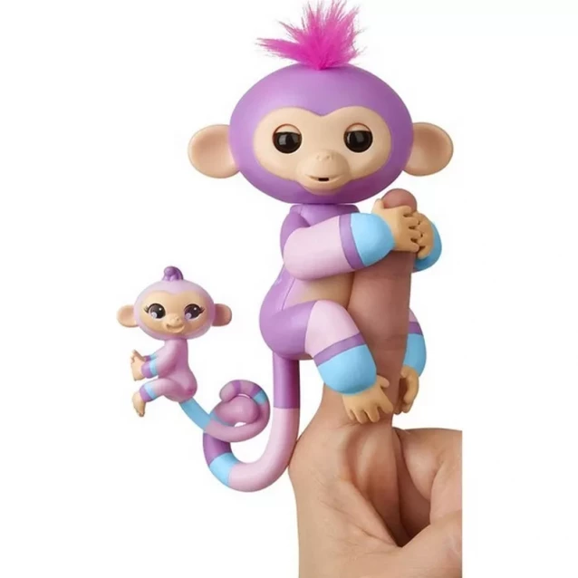 Fingerlings Гламурная ручная обезьянка Вайлет с мини-обезьянкой - 5