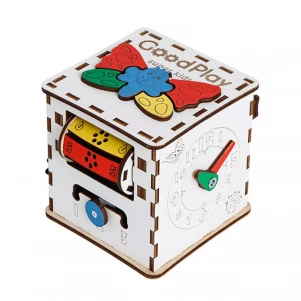 Бізіборд-куб GoodPlay розвиваючий 12×12 (K001) дитяча іграшка