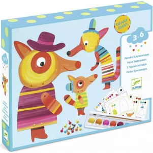 Набор для раскрашивания Djeco Семейка лис (DJ09897) детская игрушка