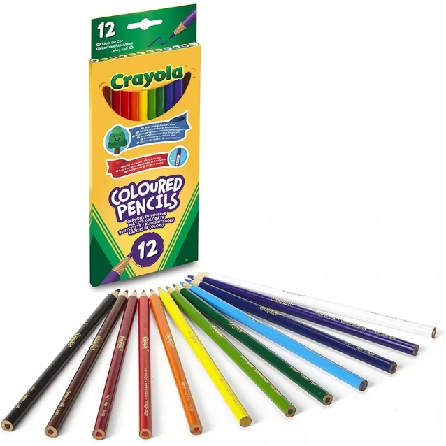 Олівці кольорові Crayola Mini 12 шт (3620) - 2