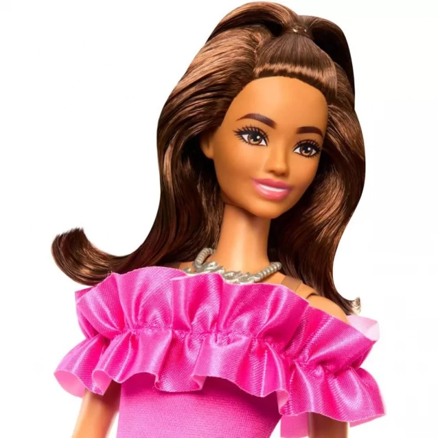 Кукла Barbie Модница в розовом миниплатье с рюшами (HRH15) - 3