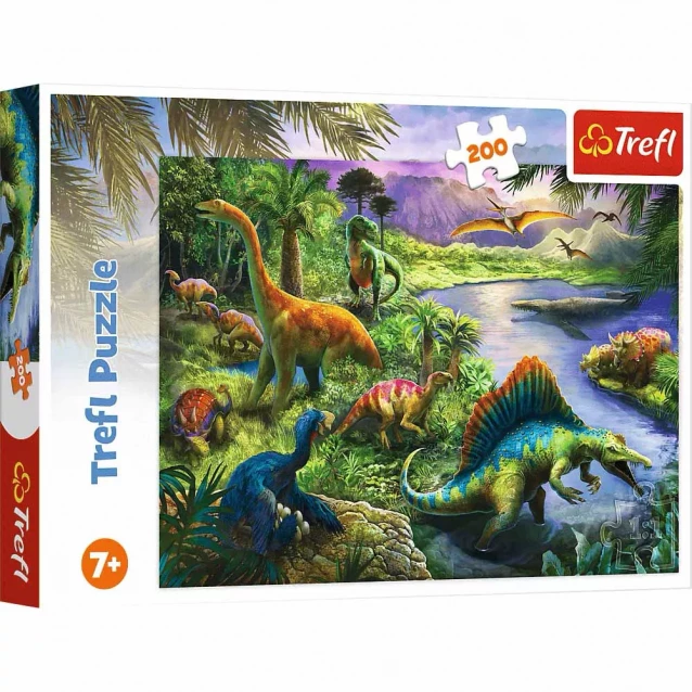 Пазлы Trefl Хищные динозавры 200 эл (13281) - 1