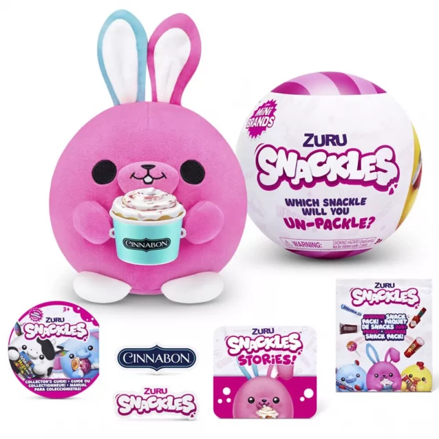 Мягкая игрушка Mini Brands Snackle Кролик (77510D) - 1