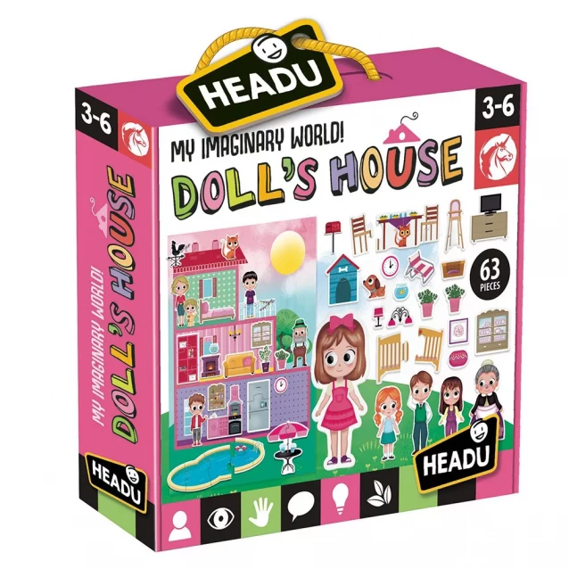 HEADU Розвиваюча гра "Ляльковий будиночок - збудуй свій світ" MU24841 - 2