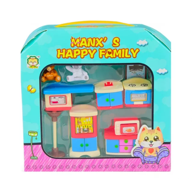 MANXS HAPPY FAMILY игрушечный набор мебель, 9 предметов - 1