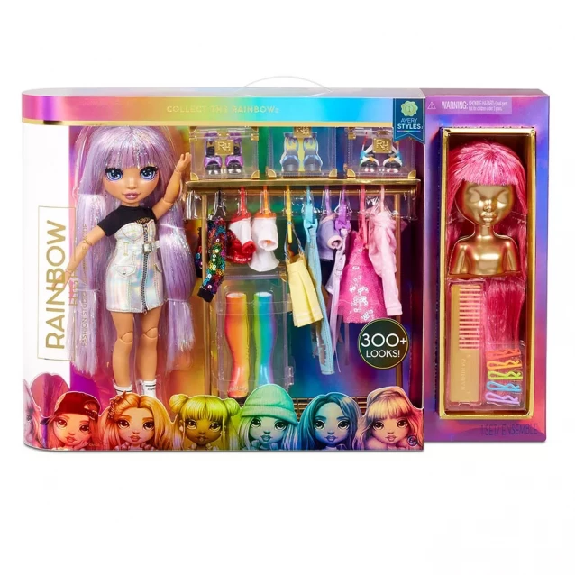 Rainbow High Ігровий набір з лялькою RAINBOW HIGH - МОДНА СТУДІЯ (лялька, аксесуари) 571049 - 1