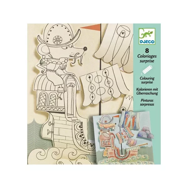 Альбом дитячий розмальовка арт. DJ09636 DJECO Художній комплект для малювання Мандрівники - 1
