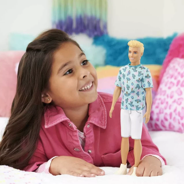 Кукла Barbie Модник Кен в футболке с кактусами (HJT10) - 6