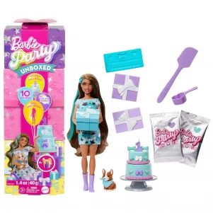 Лялька Barbie Вечірка-сюрприз у бірюзових тонах (JFG72)  лялька Барбі
