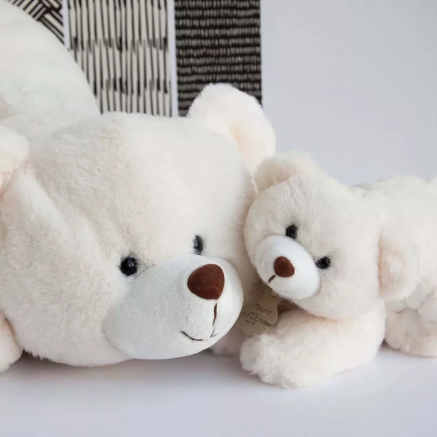 М'яка іграшка Doudou Ведмедик сніжок білий 30 см (HO2567) - 5