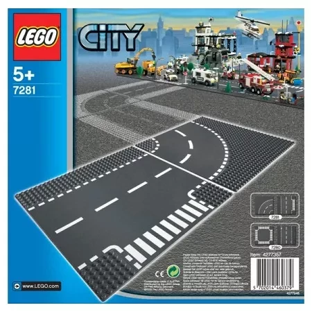 Конструктор Lego City Пластина Поворот (7281) - 1