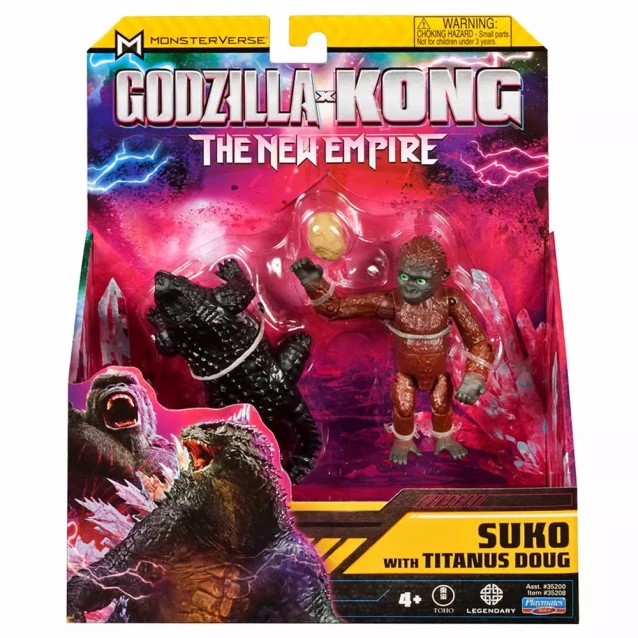 Набор фигурок Godzilla vs. Kong Зуко с собачкой Дагом 9 см (35208) - 4