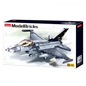 Конструктор Sluban Model Bricks Військовий літак 521 дет (M38-B0891) дитяча іграшка