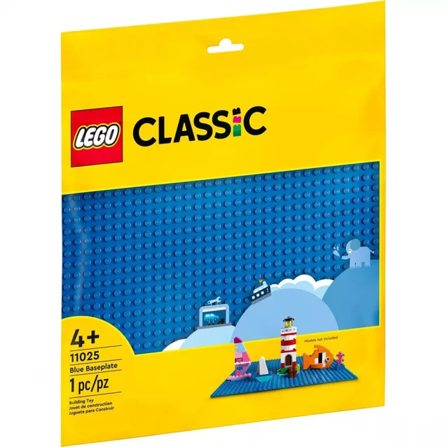 Конструктор LEGO Classic Базовая пластина синего цвета (11025) - 1