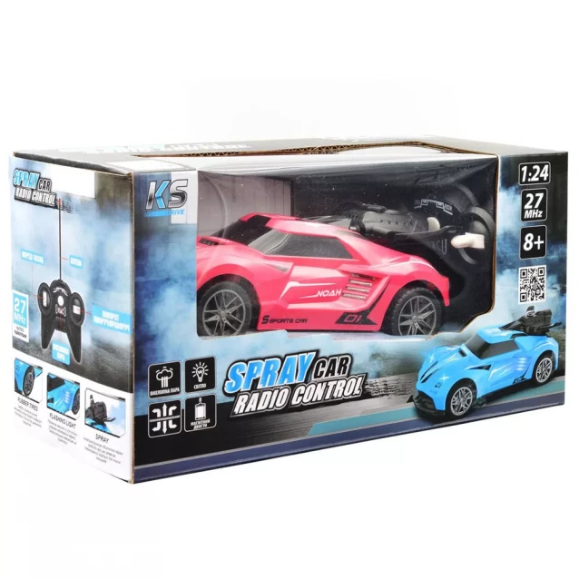 Машинка Sulong Toys Spray Car Sport 1:24 на радиоуправлении розовая (SL-354RHP) - 15