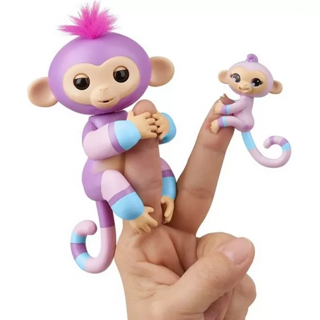 Fingerlings Гламурная ручная обезьянка Вайлет с мини-обезьянкой - 4