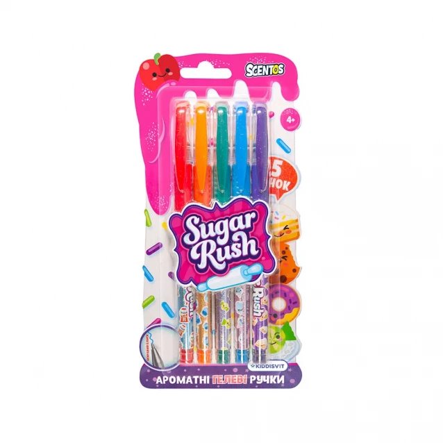 Гелеві ручки Scentos серії "Sugar Rush" Яскравий блиск 5 шт. (41343) - 1