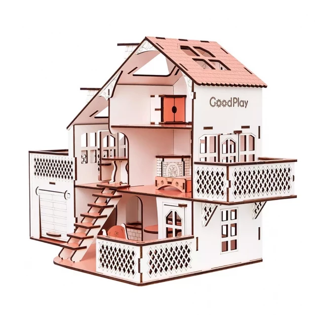 Ляльковий будинок GoodPlay з гаражем і підсвічуванням (В011) - 4