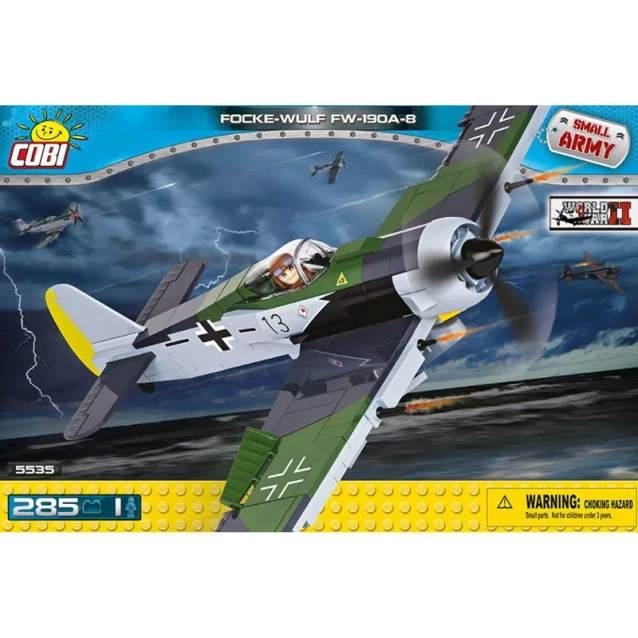 Конструктор COBI Вторая Мировая Война Самолет Фокке-Вульф FW-190A-8, 285 деталей - 1