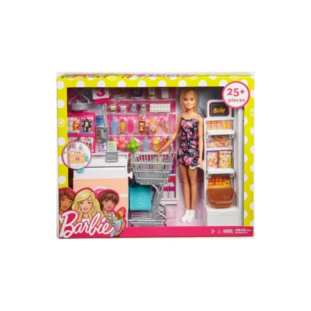 Кукольный набор Barbie В супермаркете (FRP01) - 1