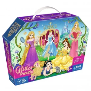 Пазли Trefl Disney Чарівні принцеси глітерні 70 ел (53017) дитяча іграшка