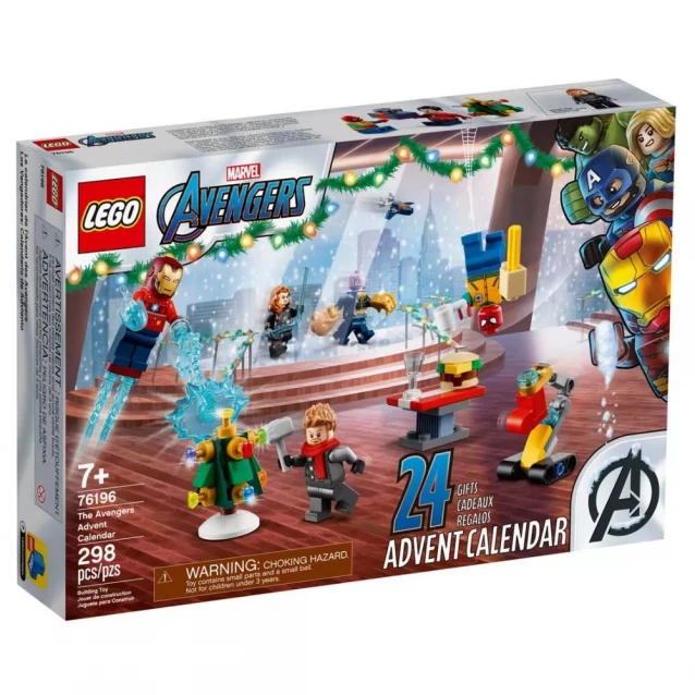 Конструктор LEGO Marvel Новорічний адвент календар «Месники» (76196) - 1