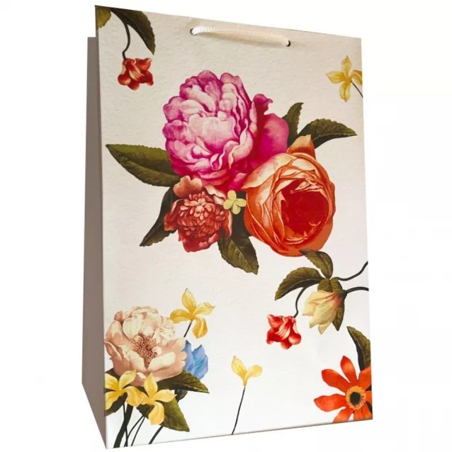 Пакет бумажный Kinza Цветы 233х330х106 мм (AD007) - 1