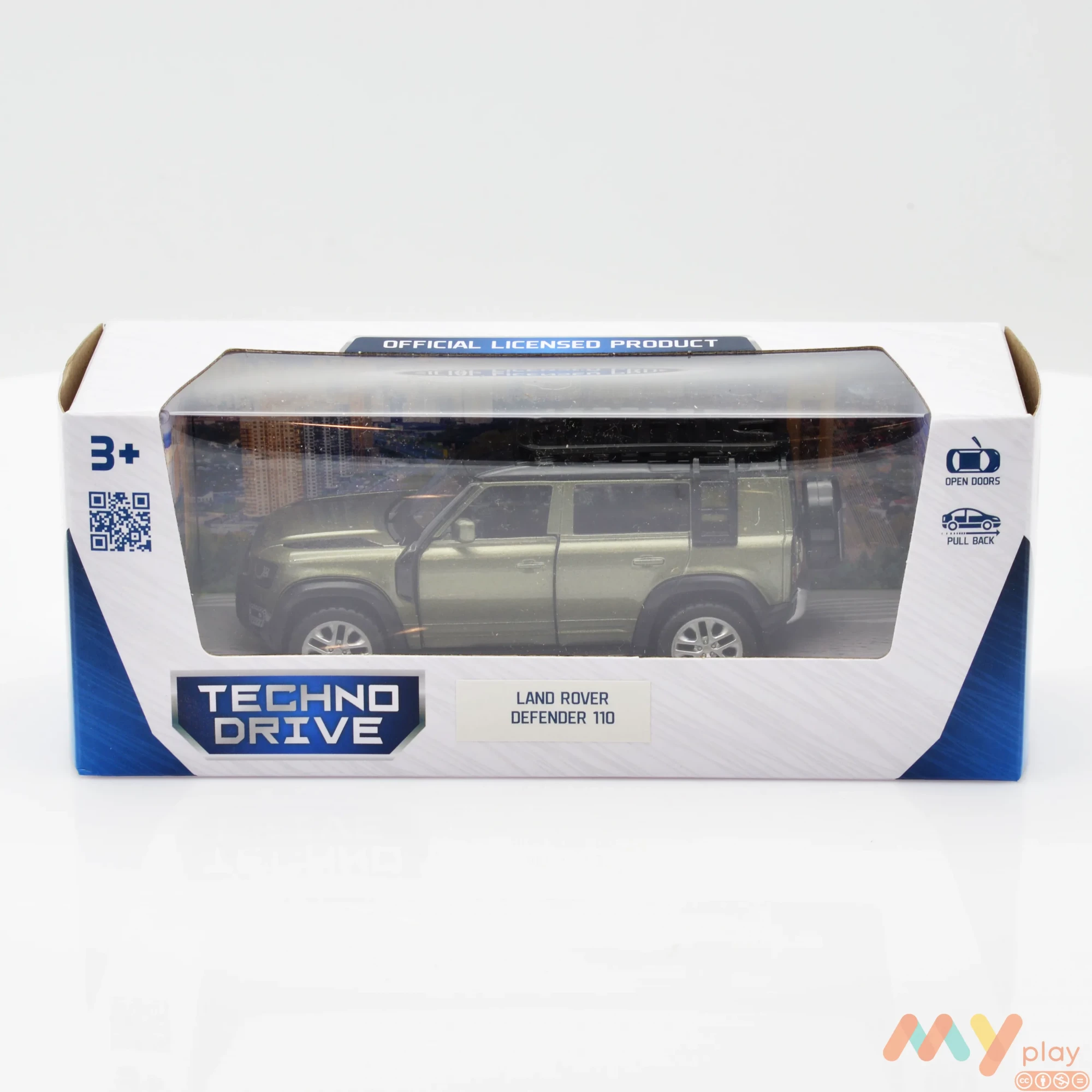 Автомодель TechnoDrive Land Rover Defender 110 зелена (250289) - ФОТО в 360° - 1