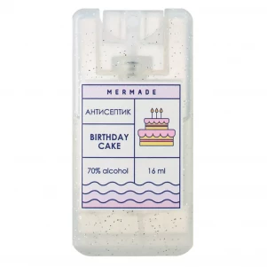 Антисептик-спрей для рук Mermade Birthday Cake 16 мл (MRA0011S) для малюків
