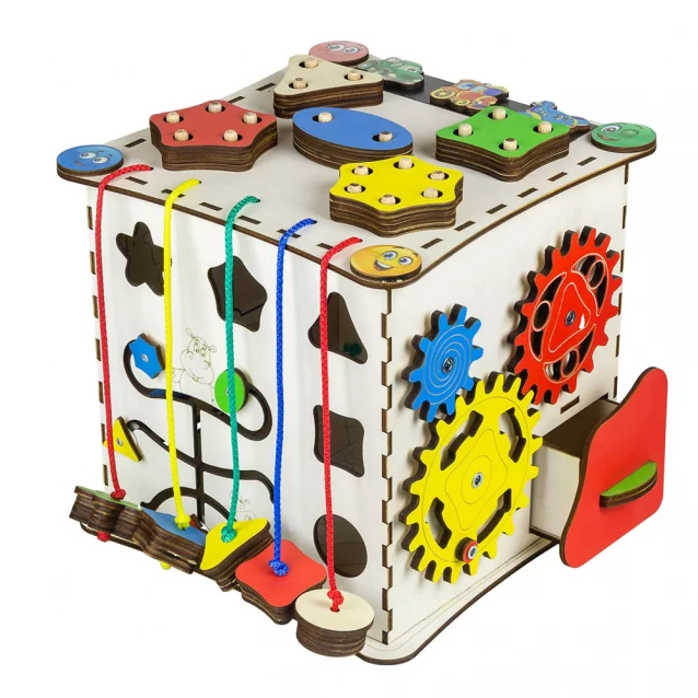 Бизиборд-куб GoodPlay развивающий 25х25 (К008) - 5