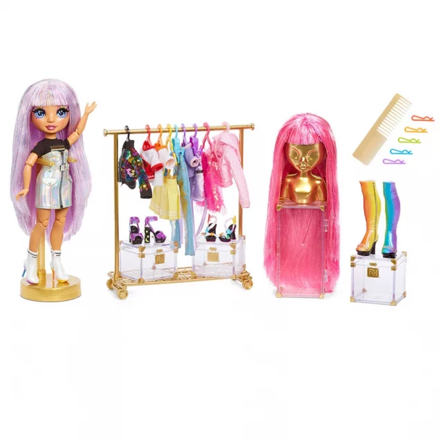 Rainbow High Ігровий набір з лялькою RAINBOW HIGH - МОДНА СТУДІЯ (лялька, аксесуари) 571049 - 2