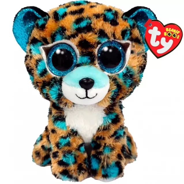 М'яка іграшка TY Beanie Boos Леопард Cobalt 15 см (36691) - 1
