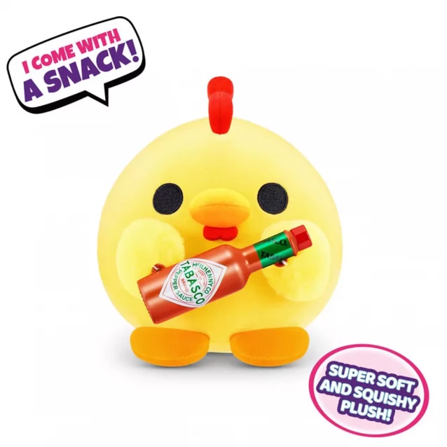 М'яка іграшка Mini Brands Snackle Курча з іграшковим соусом Tabasco (77510G2) - 2